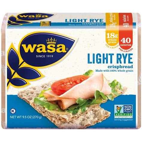 wasa swedish style light rye crispbread